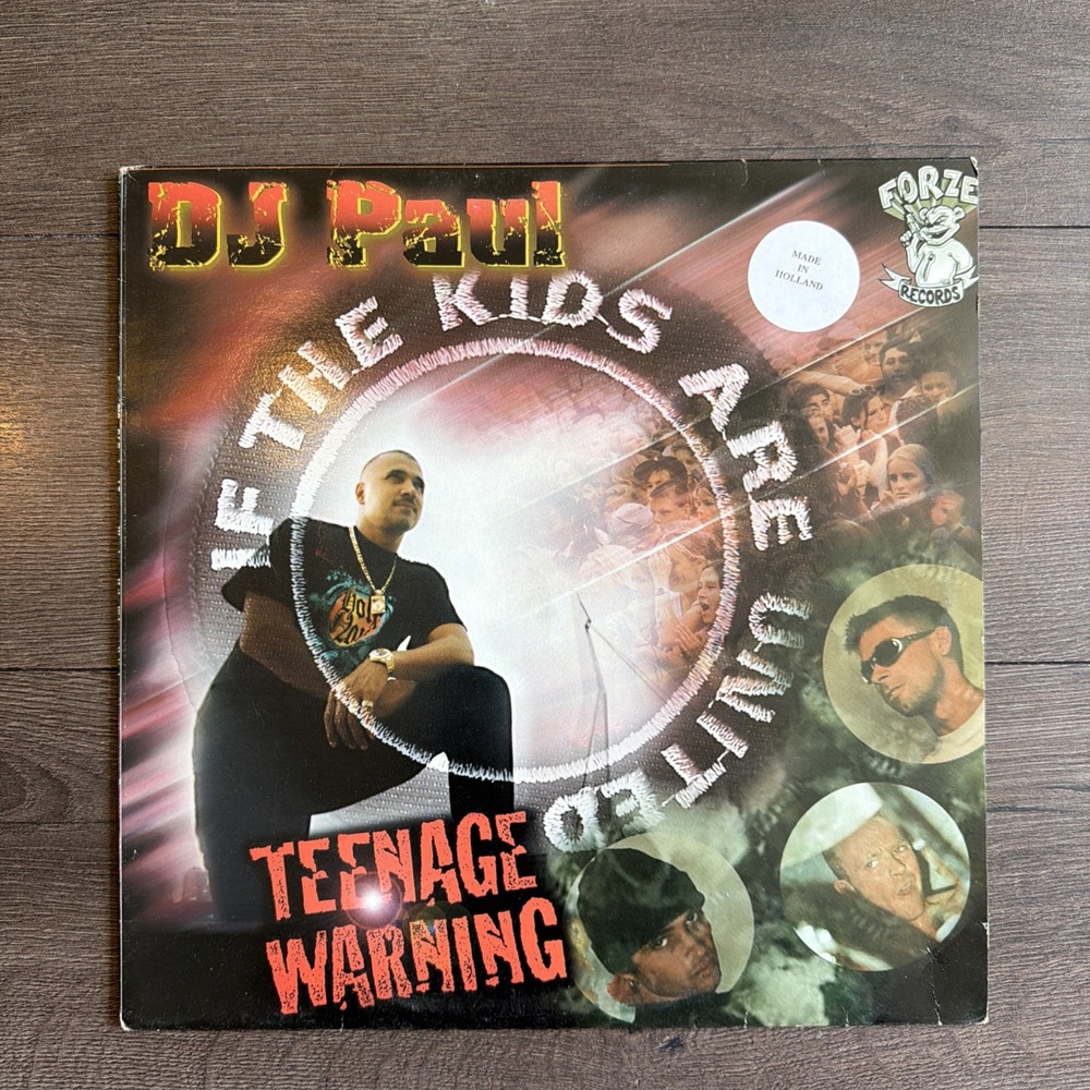 DJ Paul The Kids Are United EP Vinyl Record Gabber Electric Acid Hardcore Froze